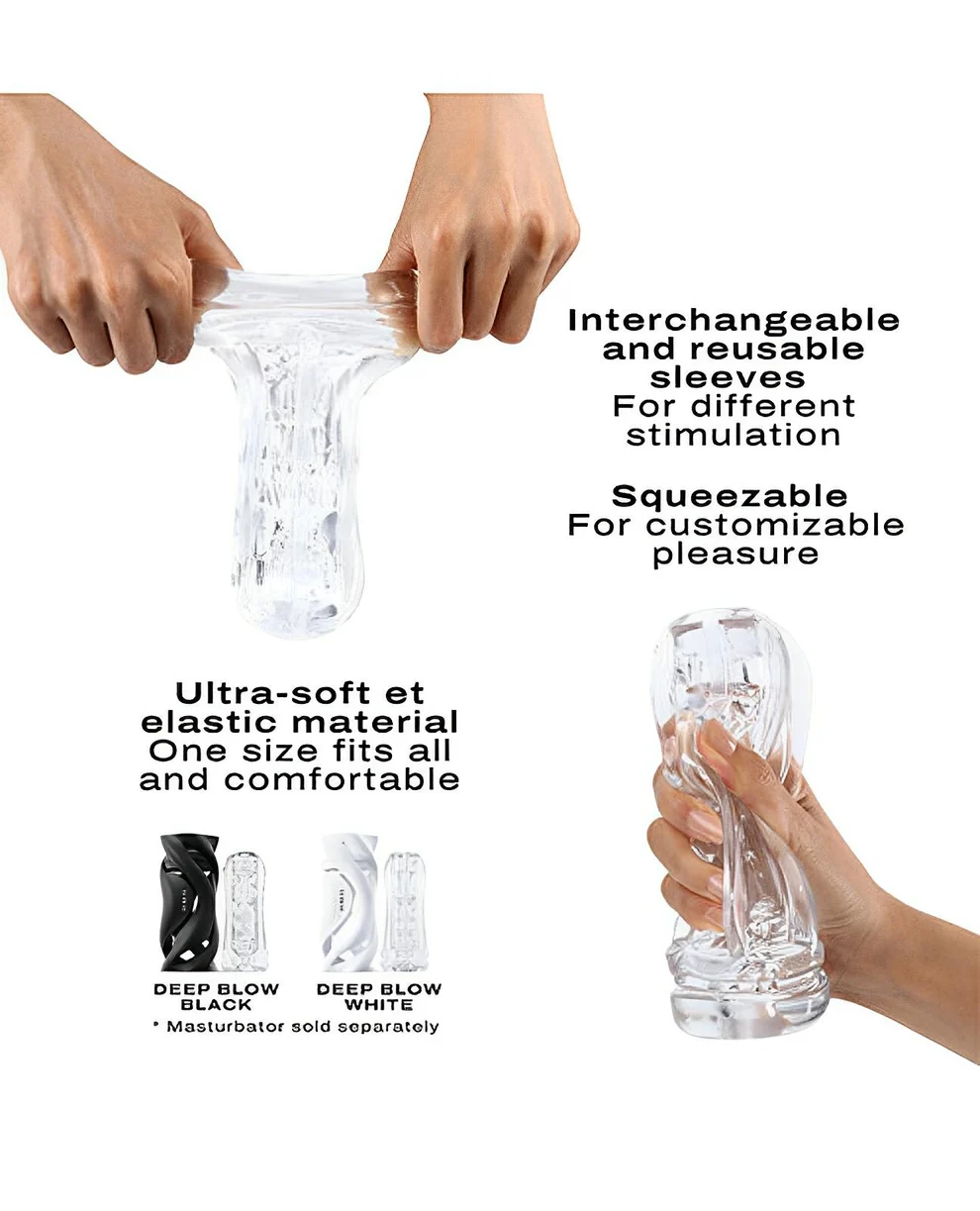 Dorcel Deep Blow Multi Sensation Sleeve Transparent – Image 2