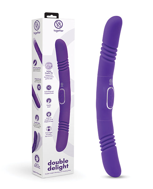 Together Double Delight Vibromasseur Double Extrémité Violet