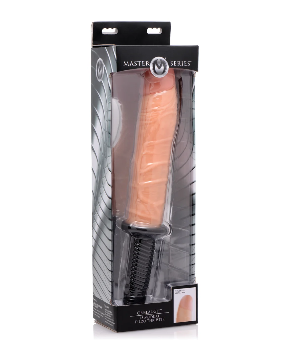 Master Series Onslaught XL Dildo Vibrant Réaliste